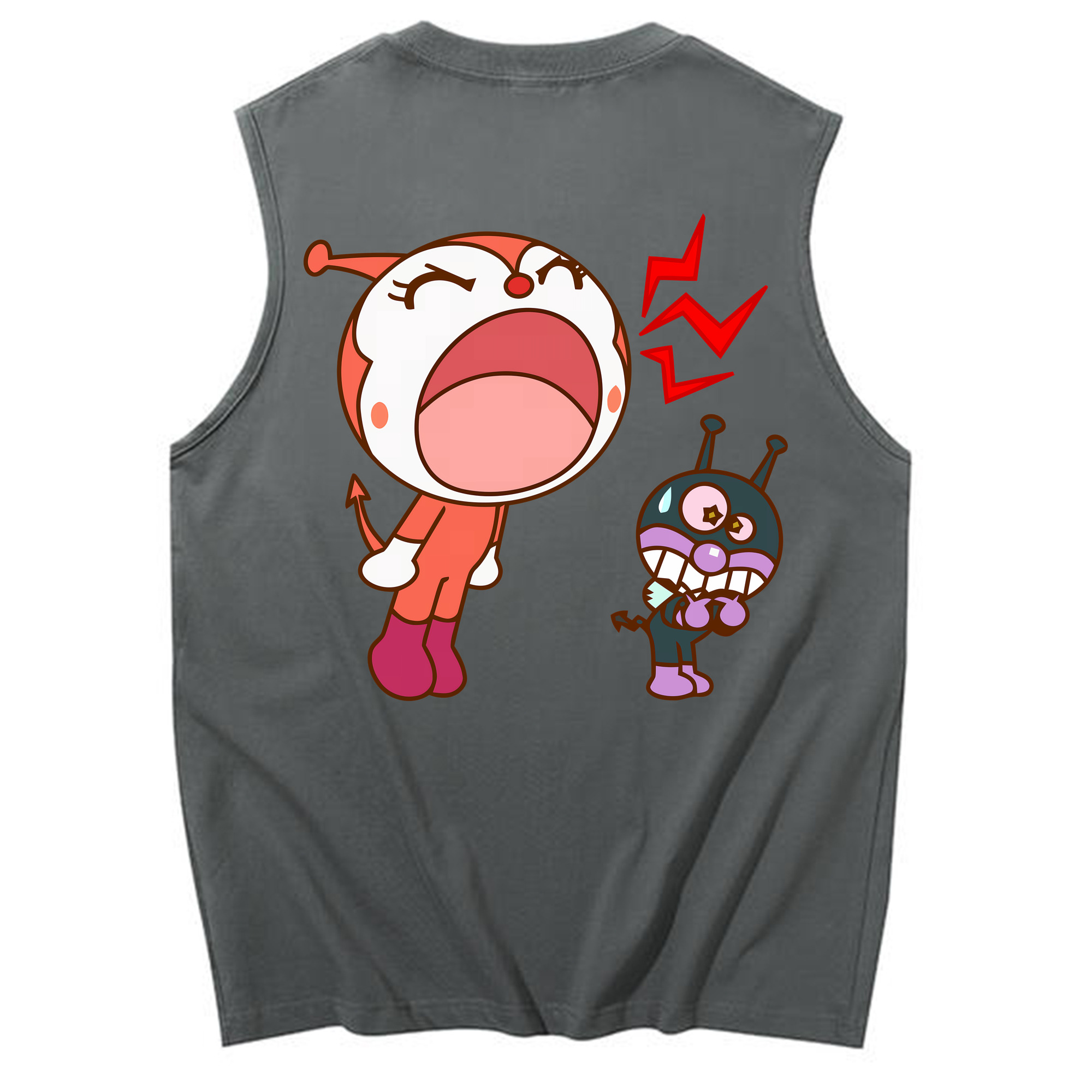 （画像用） アンパンマン Anpanman コットン100％タンクトップ（背面プリント）